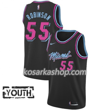 Dres Miami Heat Duncan Robinson 55 Nike 2018-19 City Edition Crna Swingman - Dječji Dres Miami Heat Duncan Robinson 55 Nike 2018-19 City Edition Crna Swingman - Dječji